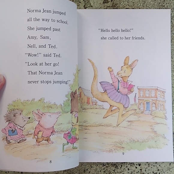 👩Norma Jean Jumping Bean Joanna Cole Vintage Level Reader Children Picture Book - Picture 4 of 5